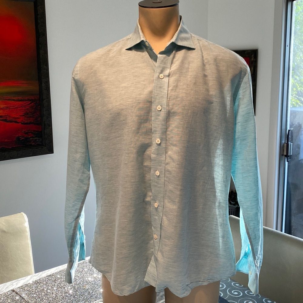 Ledbury Large Slim Fit Button Down Dress Shirt